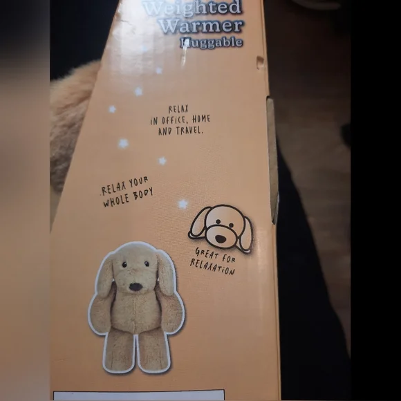 HealthTouch Puppy Dog Weighted Warmer Huggable Anxiety And Stress Reliever - Picture 2 of 5